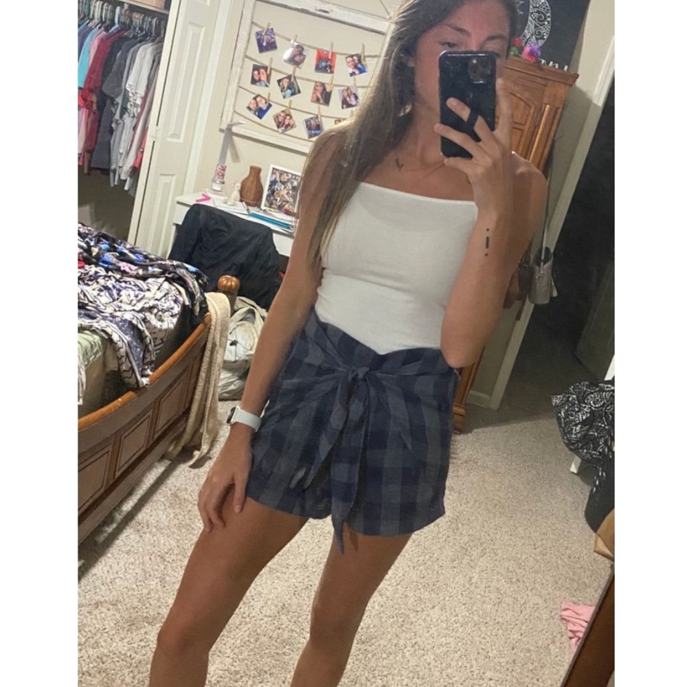 Skies Are Blue Tie Shorts